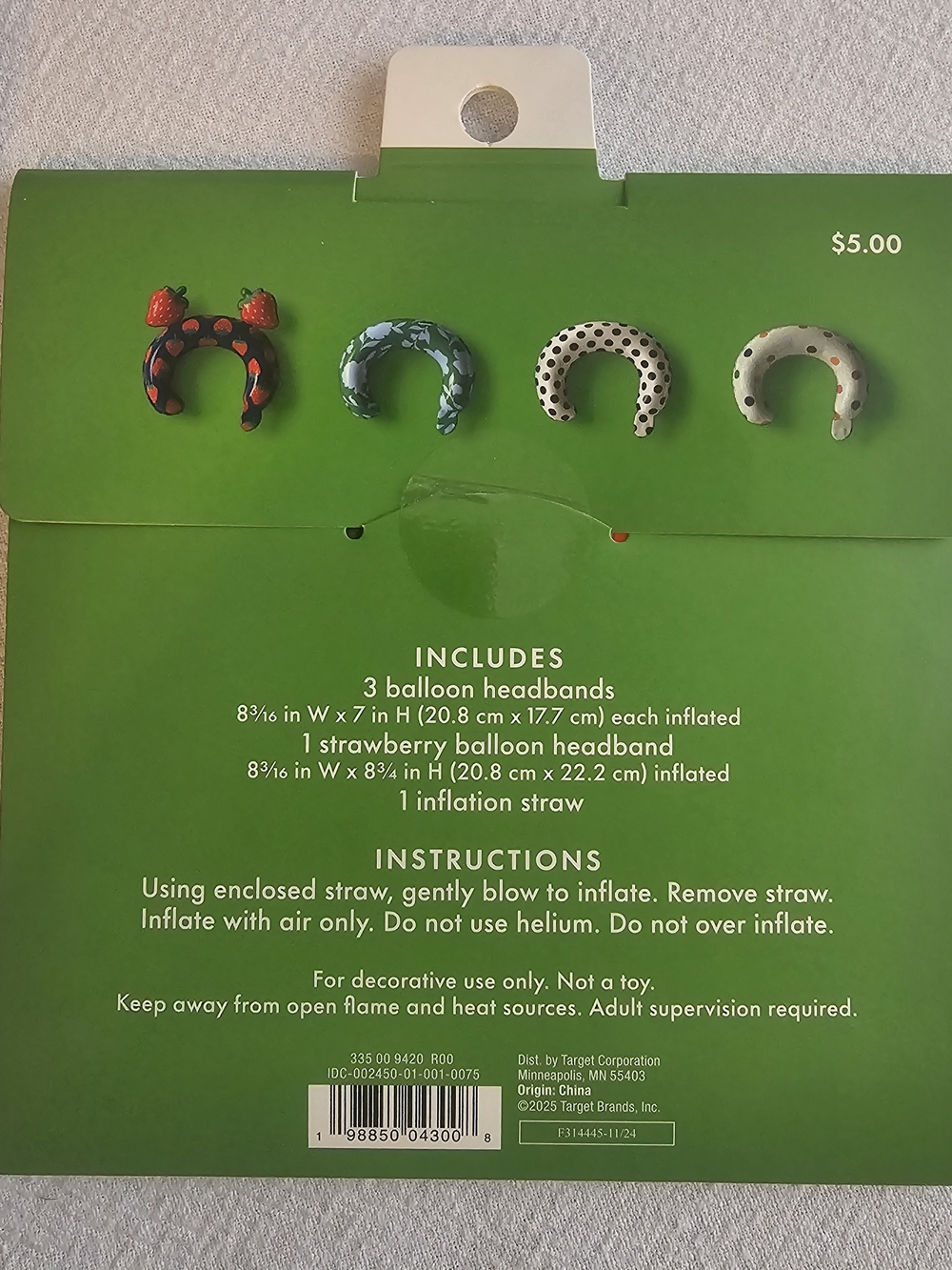 Kate Spade New York x Target Limited Edition Inflatable Headband Set of 4 - Picture 2 of 2